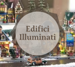 Gli edifici luminosi in miniatura